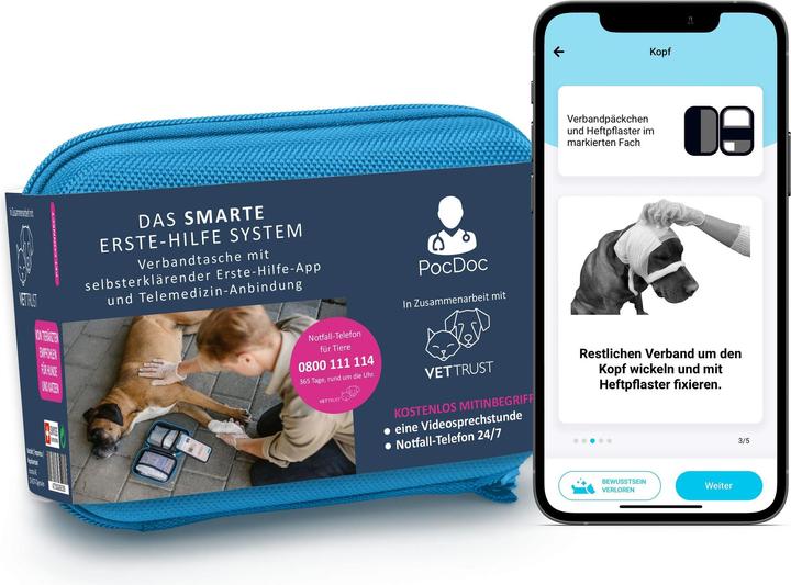 Produktbild PocDoc Erste-Hilfe-Set (Hund, Katze)