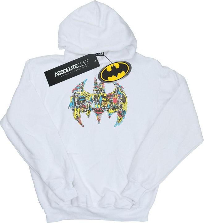Image du produit - Sweat à capuche BATMAN BATGIRL LOGO COLLAGE - Fille (152, 158)