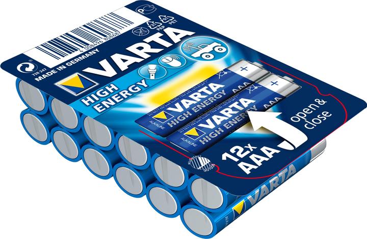 Immagine prodotto Varta Scatola di alimentazione LONGLIFE (12 pz., AAA, 1260 mAh)