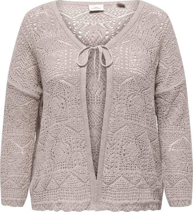 Only Curvy Struktur Strickjacke
