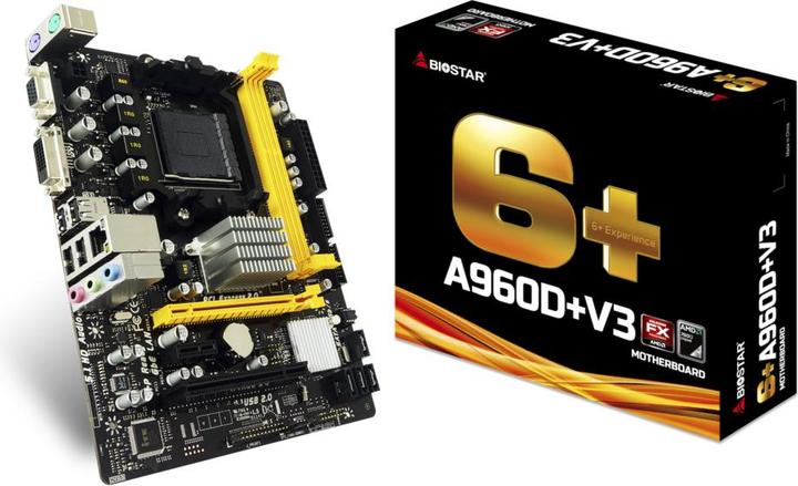 Produktbild Biostar MB A960D+ V3,AM3,mATX,DDR3,VGA,AMD (AM3+, AMD 760G, mATX)