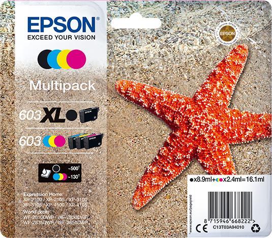 Actual product image Epson 34XL DuraBrite Ultra Multipack (M, FC, C, Y)