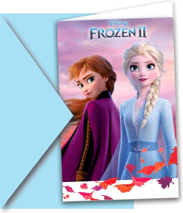 Folat Disney Frozen 2 inviti, 6 pezzi (6 pz.)