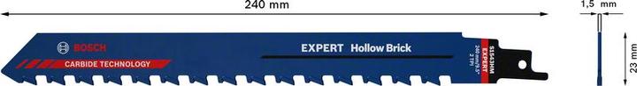 Produktbild Bosch Professional Zubehör EXPERT ‘Hollow Brick’ S 1243 HM Säbelsägeblatt, 1 Stück