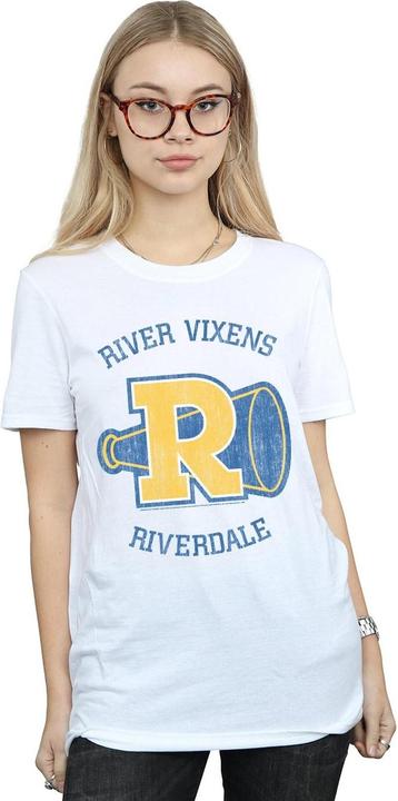 Actual product image Riverdale Womens/Ladies River Vixens Cotton Boyfriend T-Shirt (L)