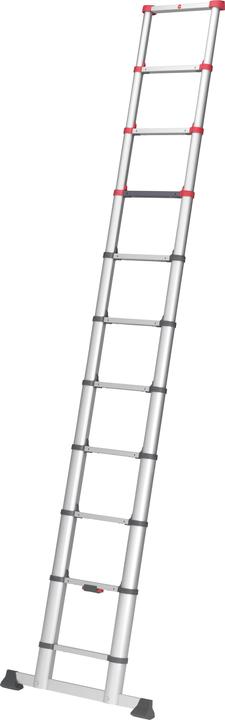 Immagine prodotto Hailo FlexLine, scala telescopica di sicurezza in alluminio, 11 pioli (Scala singola, 99 cm)