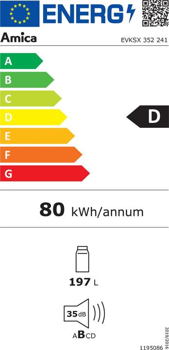 Energie-Label Amica EB-Kühlgerät (197 l)