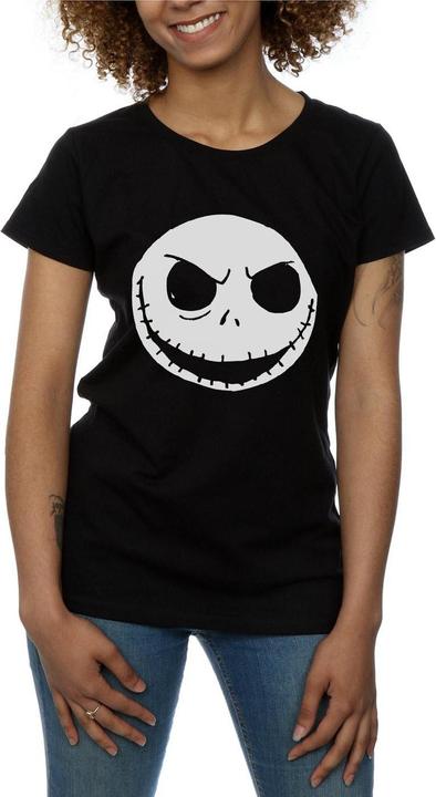 Actual product image Dick Smith Womens/Ladies Jack Skellington Face Cotton T-Shirt (M)