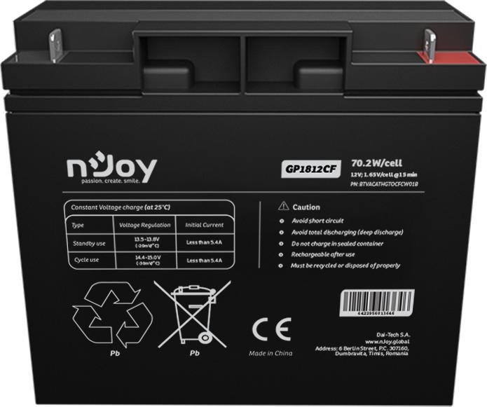 Actual product image Njoy GP1812CF