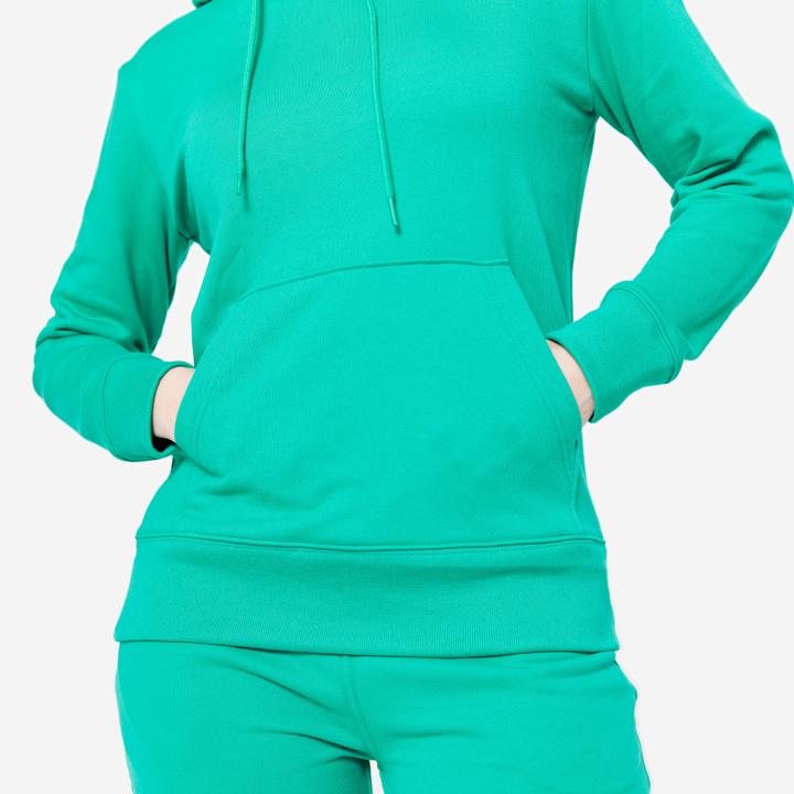 Image du produit Domyos Sweat à capuche femme Coton - vert (L)