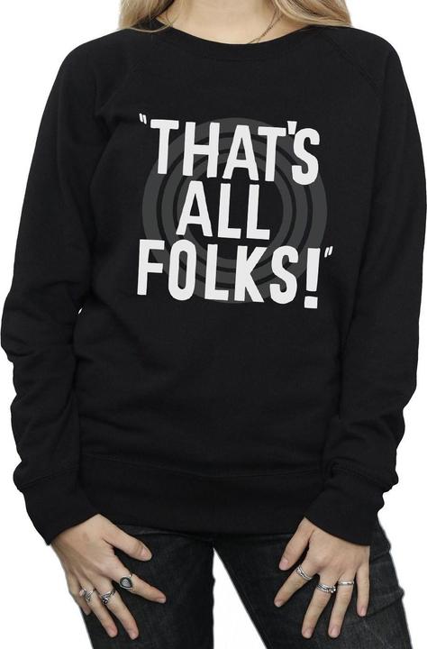 Image du produit Looney Tunes - Sweat THAT'S ALL FOLKS TEXT - Femme (M)