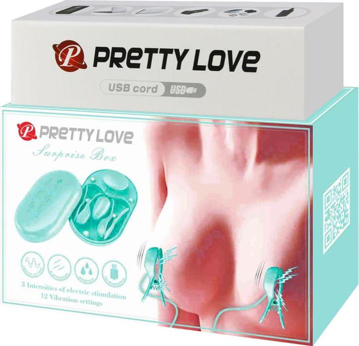 Productafbeelding Pretty Love Verrassingsdoos Blauw Elektrostimulatiepincet