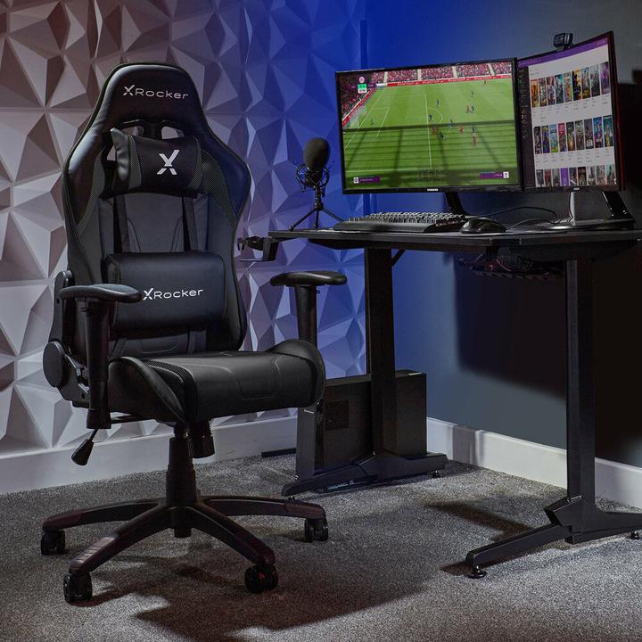Image du produit X Rocker Chaise de jeu eSports compacte Agility JR Noire Carbone