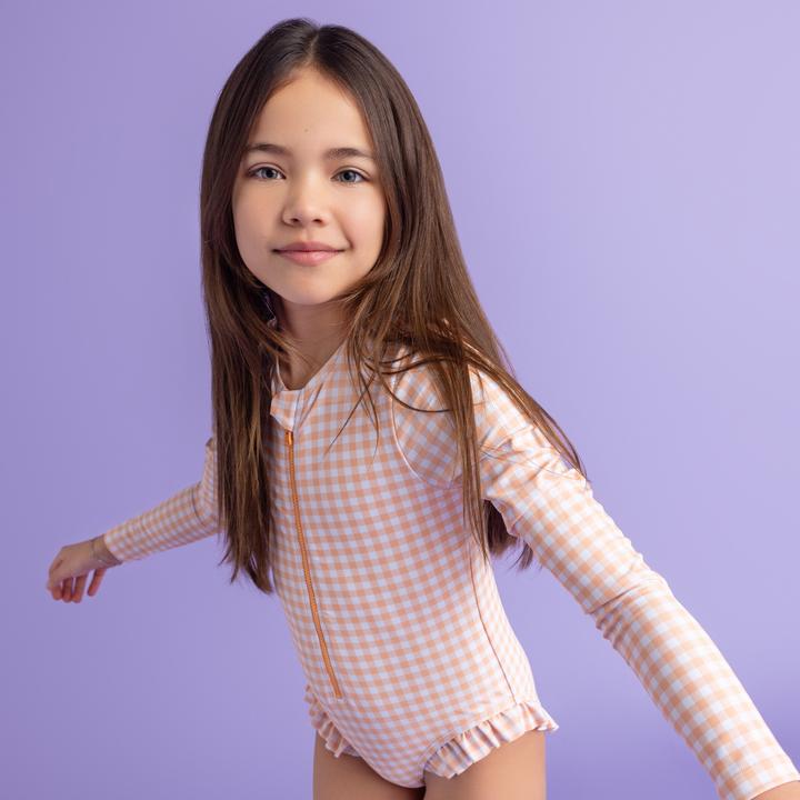 Actual product image Swim Essentials Swimming costume girls 74/80 apricot (80)