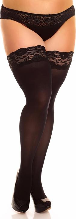 Actual product image Glamory Micro 60 stay up stockings, colour black, size 48-50 (60 DEN, 48 - 50)