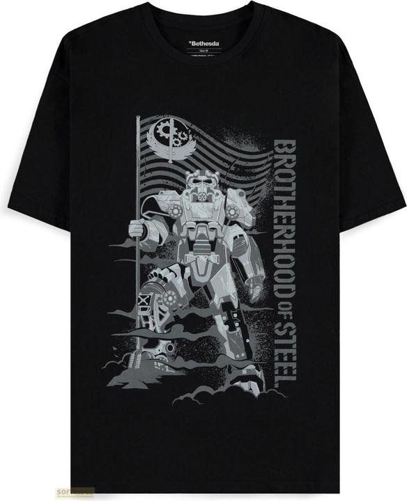 Actual product image Difuzed Fallout - Vault 33 - Steel - Men's Short Sleeved T-shirt - S (S)