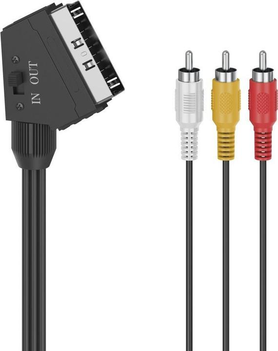 Produktbild Hama Video-Kabel, Scart-Stecker - 3 Cinch-Stecker (Video/Stereo), 1,5 m (1.50 m, Scart)