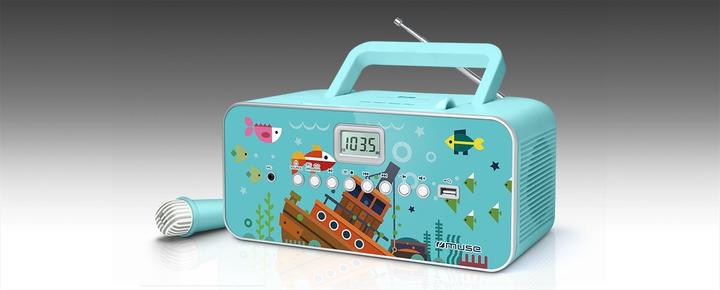 Immagine prodotto Muse M29KB Lettore CD per bambini CD, FM, USB Con microfono (FM, MW, PLL)