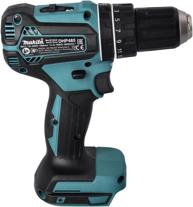 Actual product image Makita DHP 485 RF Battery impact drill 18 V 50 Nm Brushless + 2x battery 3.0 Ah + charger (Rechargeable battery operated)