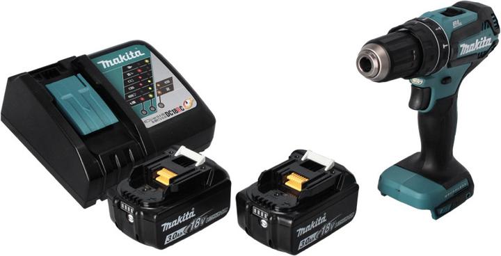 Actual product image Makita DHP 485 RF Battery impact drill 18 V 50 Nm Brushless + 2x battery 3.0 Ah + charger (Rechargeable battery operated)