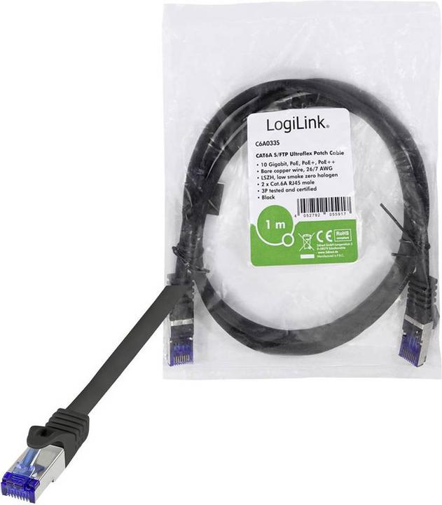 Immagine prodotto LogiLink Cavo di rete (S/FTP, CAT6a, 30 m)