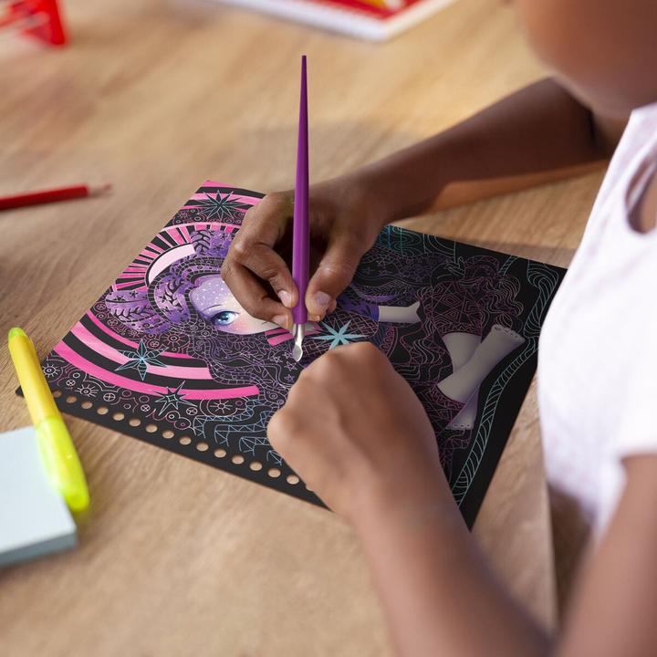 Actual product image Nebulous Stars Zen scratch & draw art