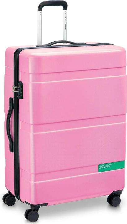 Actual product image Delsey x United Colors of Benetton Now Hardside 4-wheel suitcase set 3 pcs. with stretch fold (192 l, XL (from 140l))