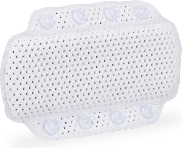 Relaxdays Bath Pillow, Bathing Cushion With Suction Cups