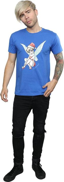 Actual product image Disney Mens Tinkerbell Christmas Fairy T-Shirt (XL)