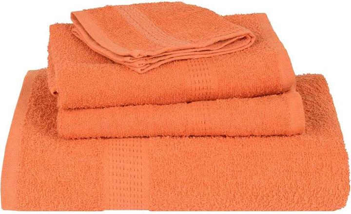 Actual product image VidaXL Towels 4 pcs. Orange 100x200 cm 360 g/m² 100% cotton beach towel