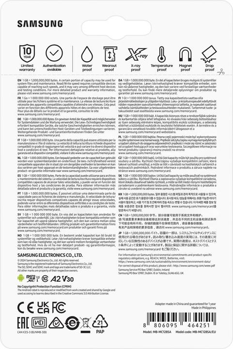 Image du produit Samsung EVO Plus (128 Go, microSDXC, U3, UHS-I)