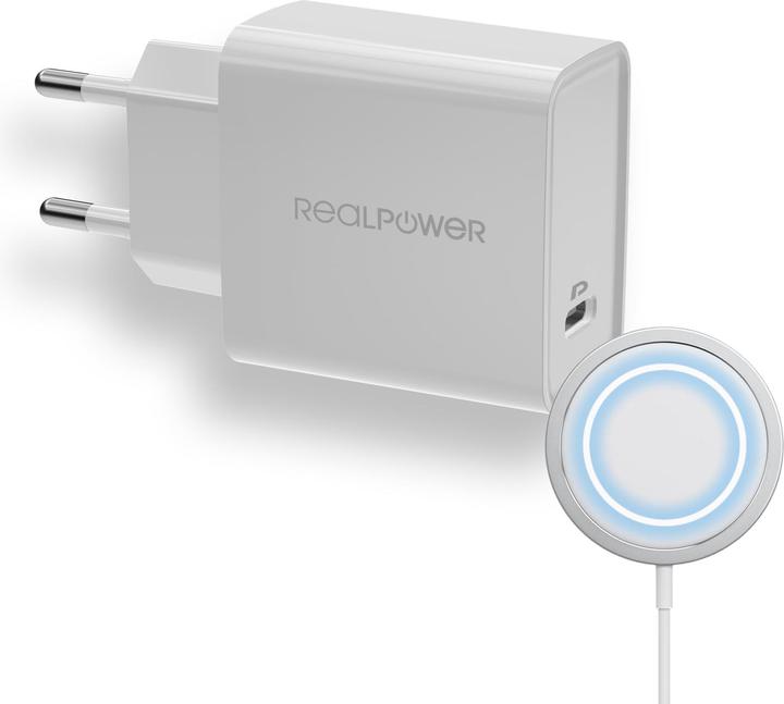 Actual product image RealPower PC-MagSet Charger and MagSafe Charging Pet SET (20 W)