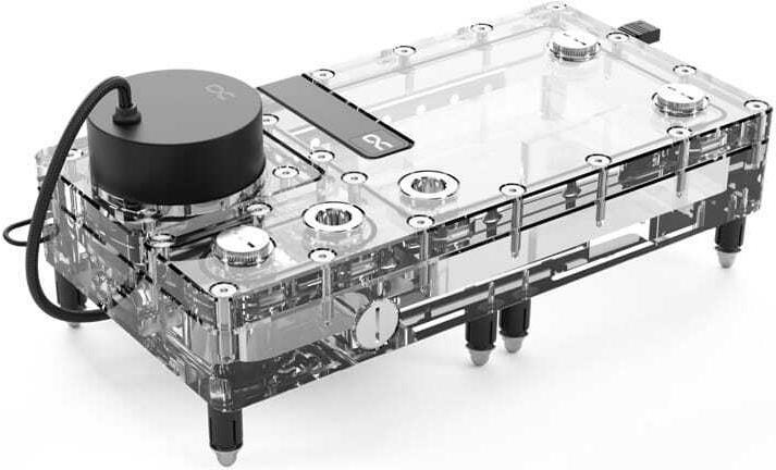 Image du produit Alphacool PUM Core Flat Reservoir 240 Right avec pompe VPP Apex