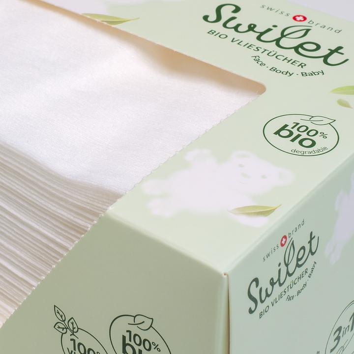 Produktbild Swilet Die Bio-Vliestücher und Windeleinlagen (Monatsbox, 600 Stück)