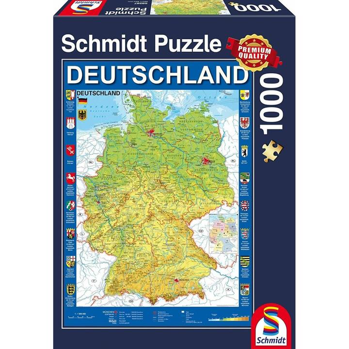 Produktbild Schmidt Spiele Deutschlandkarte (1000 Teile)