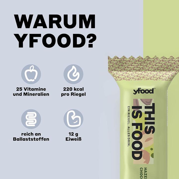 Actual product image YFood Hazelnut and chocolate (Chocolate, Hazelnut, 1 pcs., 60 g)