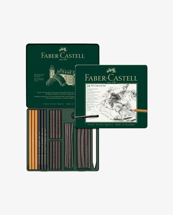 Image du produit Faber-Castell Ensemble de charbon PITT (24 x)