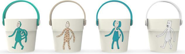 Matchstick Monkey Bath time play bucket, stacking bucket