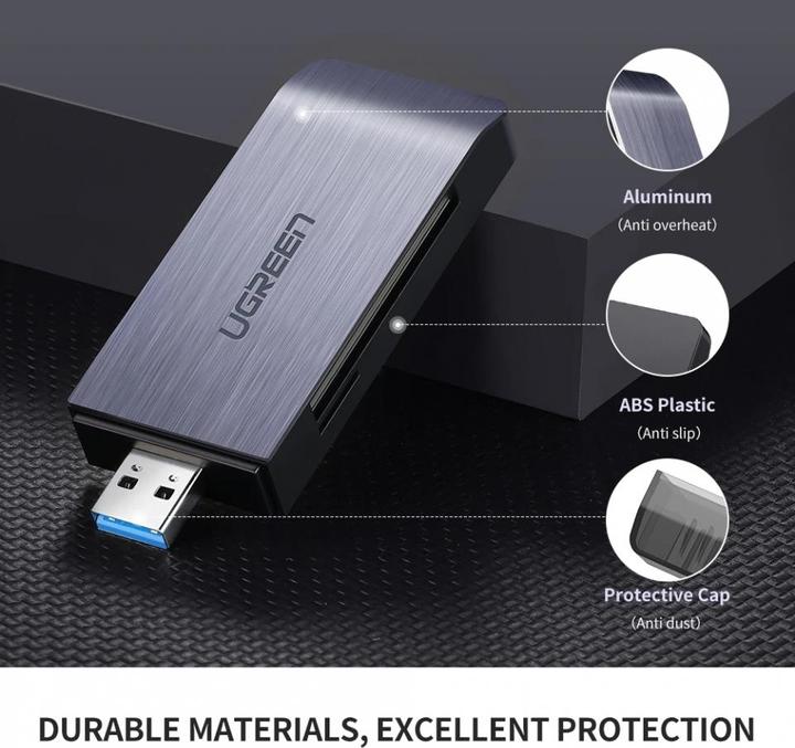 Actual product image Ugreen 4-in-1 Cardreader (USB 3.0)