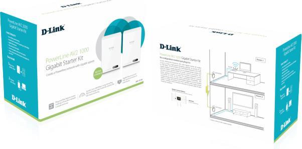 Immagine prodotto D-Link DHP-601AV/E POWERLINE AV2 (1000 Mbit/s)