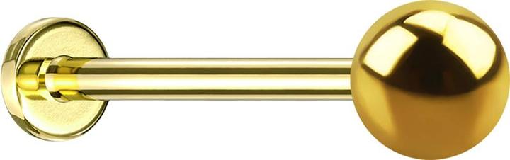 Image du produit Star Piercing Micro Labret vergoldet mit Kugel (sans laiton, Titane G23)