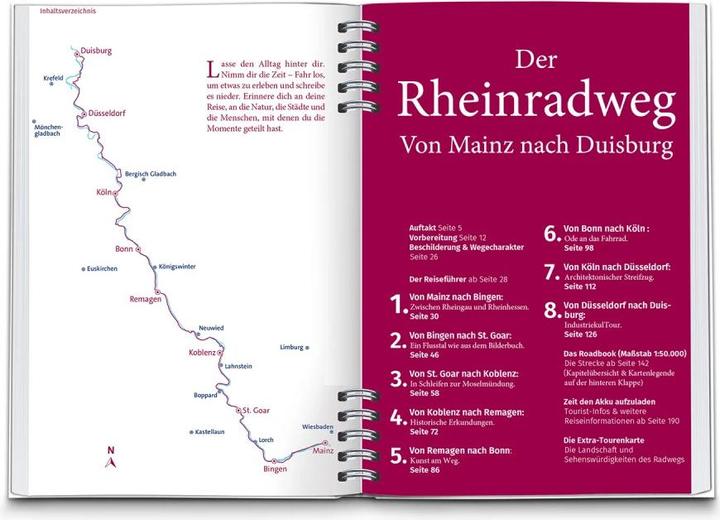 Immagine prodotto RadReiseFührer Rheinradweg von Mainz bis Duisburg (Tedesco, Bussola, 2022)