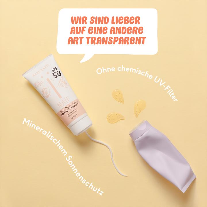 Produktbild Naïf Sonnencreme (Sonnencreme, SPF 50, 100 ml, 133 g)