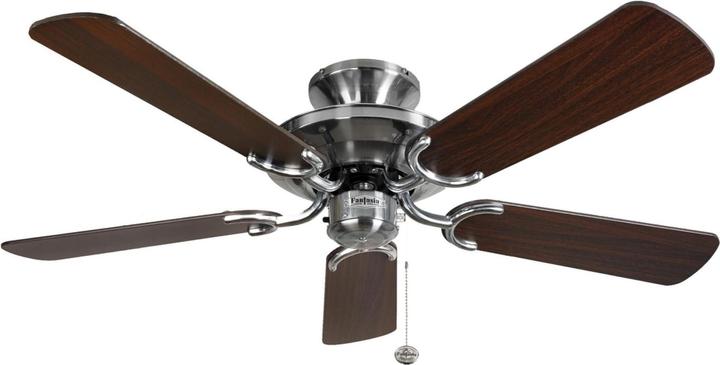Deckenventilator Mayfair Edelstahl / Eiche 107 cm