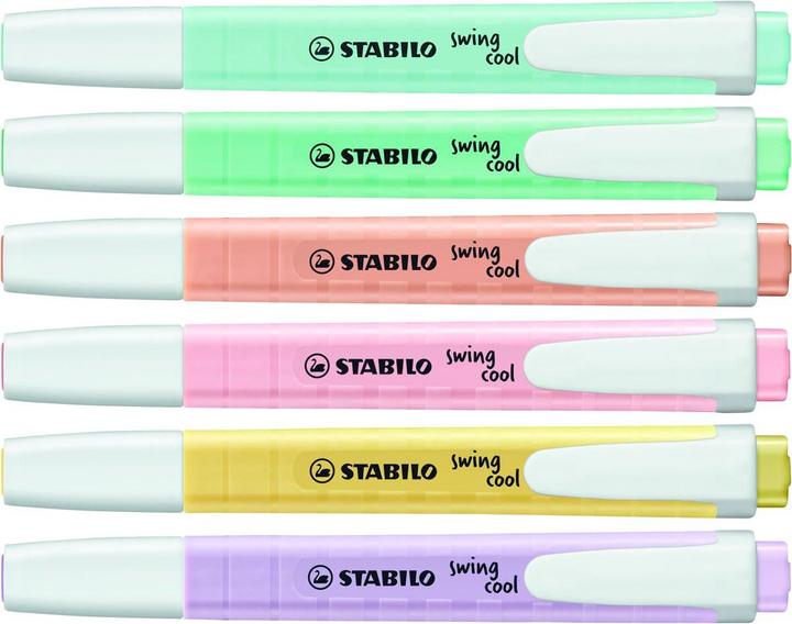 Produktbild STABILO swing cool Pastel Textmarker (Pastellfarben, 4 mm, 6 x)