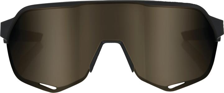 Actual product image 100% S2 Matte Black Soft Gold Mirror Lens (Matt black, Gold)
