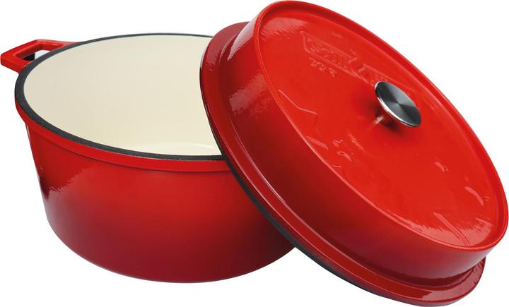 Image du produit Grillfürst Dutch Oven sans pieds - émaillé - DO9 - rouge