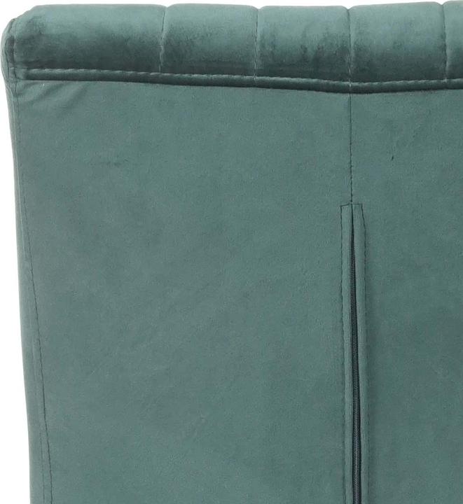 Image du produit Mendler Lot de 2 chaises cantilever HWC-L14, velours acier inoxydable brossé - vert
