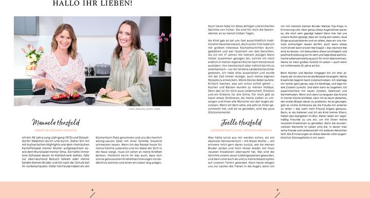 Produktbild Food with love: Eat & Love – Unsere Jeden-Tag-Küche mit Herz (Deutsch, Manuela Herzfeld, Joëlle Herzfeld, 2022)