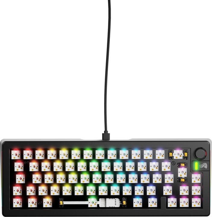 Actual product image Glorious GMMK 3 65 % custom gaming keyboard - barebone, ISO layout, black (Cable)